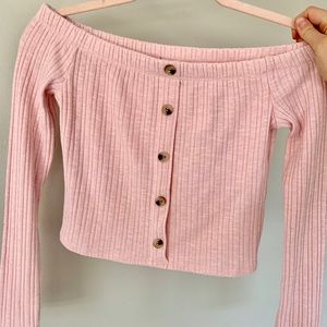 Brand New Adorable Baby Pink Baby Pink Crop Top